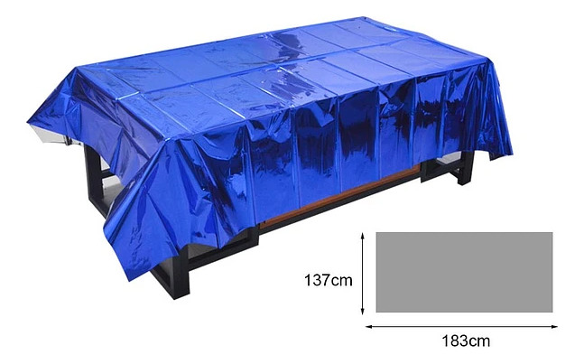 Mantel Metalizado Para Decoración De Mesa Rectangular - Imagen 2