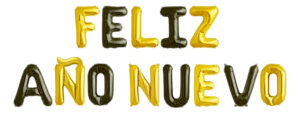 Set De Globos Decoración Frase Feliz Año Nuevo