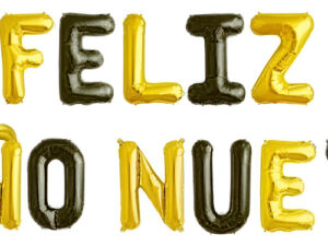 Set De Globos Decoración Frase Feliz Año Nuevo