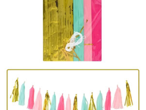 Guirnalda Decorativas Con Borlas / Flecos / 4 Colores