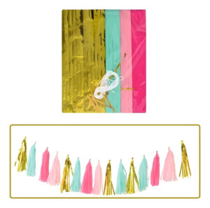 Guirnalda Decorativas Con Borlas / Flecos / 4 Colores