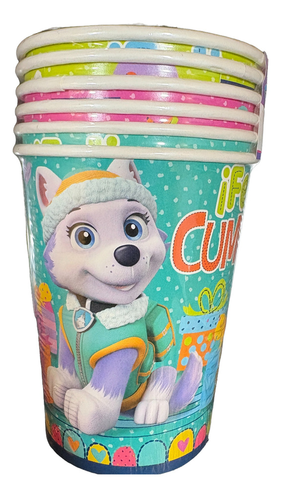 Pack 6 Uds Vaso De Cartón Con Diseño Paw Patrol - Imagen 4