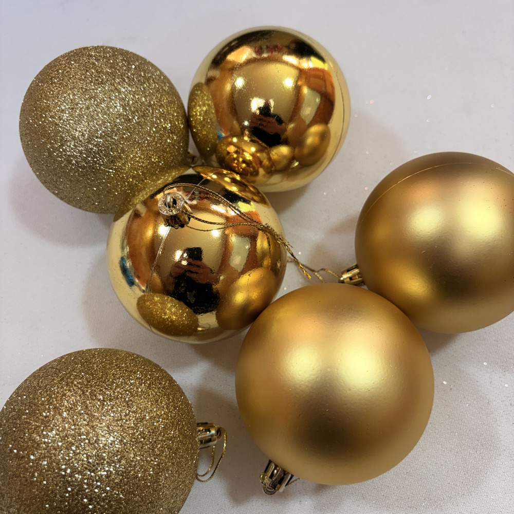 Adorno Arbol De Navidad Esferas Diseños 8cm Pack 6 Unidades - Imagen 2