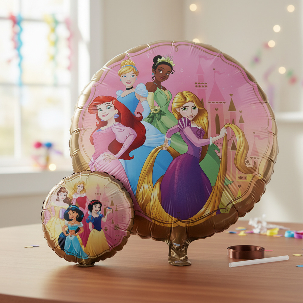 Set De Globos Decoración 7 Uds Personajes Princesas Disney - Imagen 11
