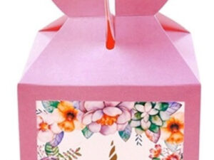 Cajas Para Dulces / Sorpresas / Motivo Unicornio / 6 Uds