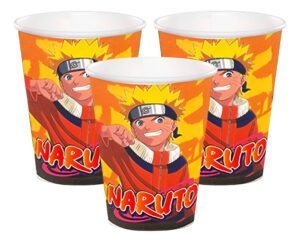 Pack 6 Uds Vaso De Cartón Con Diseño Naruto