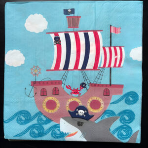 Servilletas De Papel Para Decoración Motivo Pirata