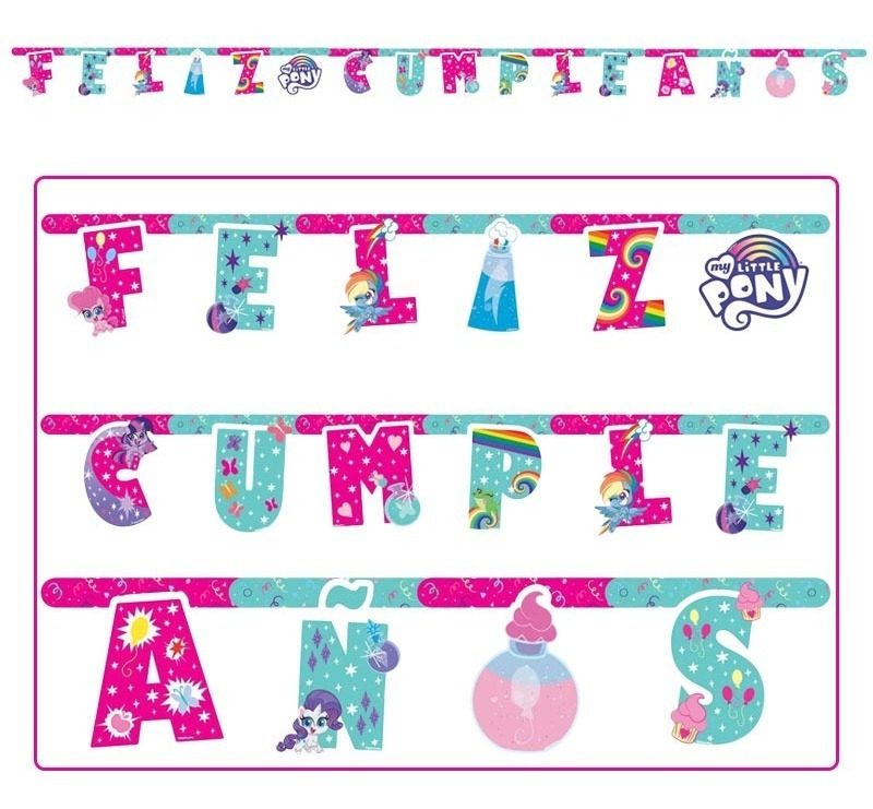 Guirnalda Decoración Fiesta / Motivo My Little Pony