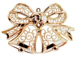 Decoración Navideña Para Puerta Campanas 38cm