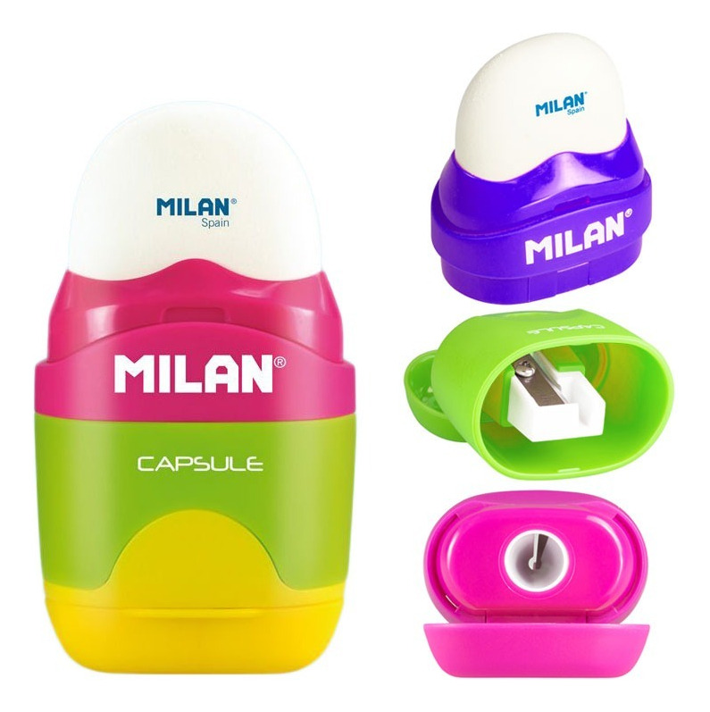 Goma De Borrar Milan Blanca Con Funda Y Sacapunta / Capsule - Imagen 16
