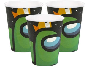 Pack 6 Uds Vaso De Cartón Con Diseño Among Us