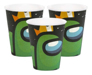 Pack 6 Uds Vaso De Cartón Con Diseño Among Us