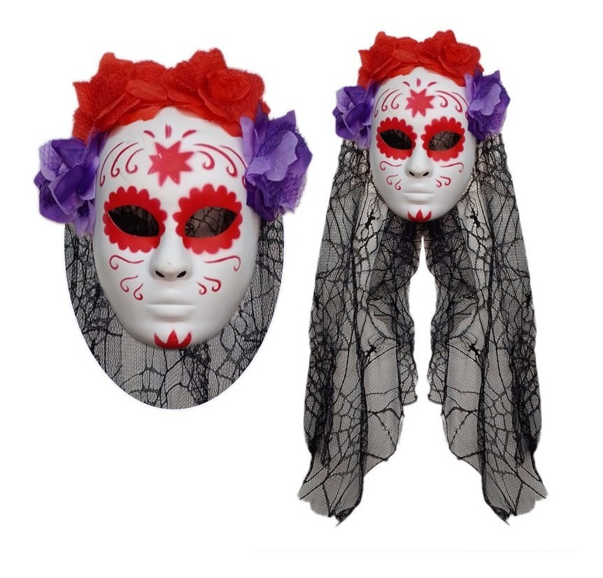 Mascara Para Tu Disfraz / Catrina Velo / Diseño Estrella - Imagen 2