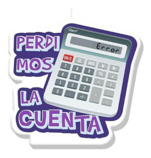 Vela Para Decoración De Torta / Motivo Perdimos La Cuenta
