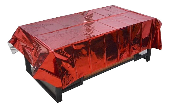 Mantel Metalizado Para Decoración De Mesa Rectangular - Imagen 4