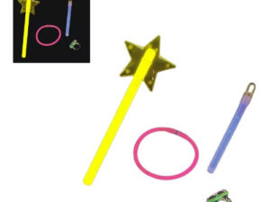 Pack Varita - Anillo - Pulsera - Péndulo / Fiesta / Flúor