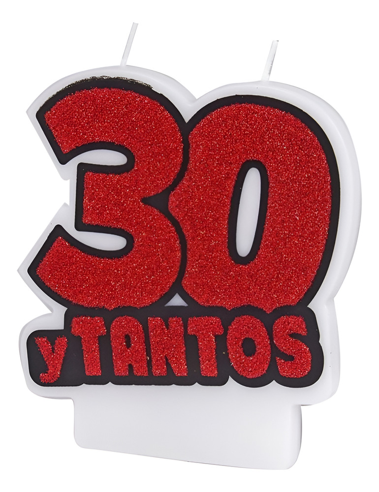 Vela Para Decoración De Torta 30 Y Tantos - Imagen 3