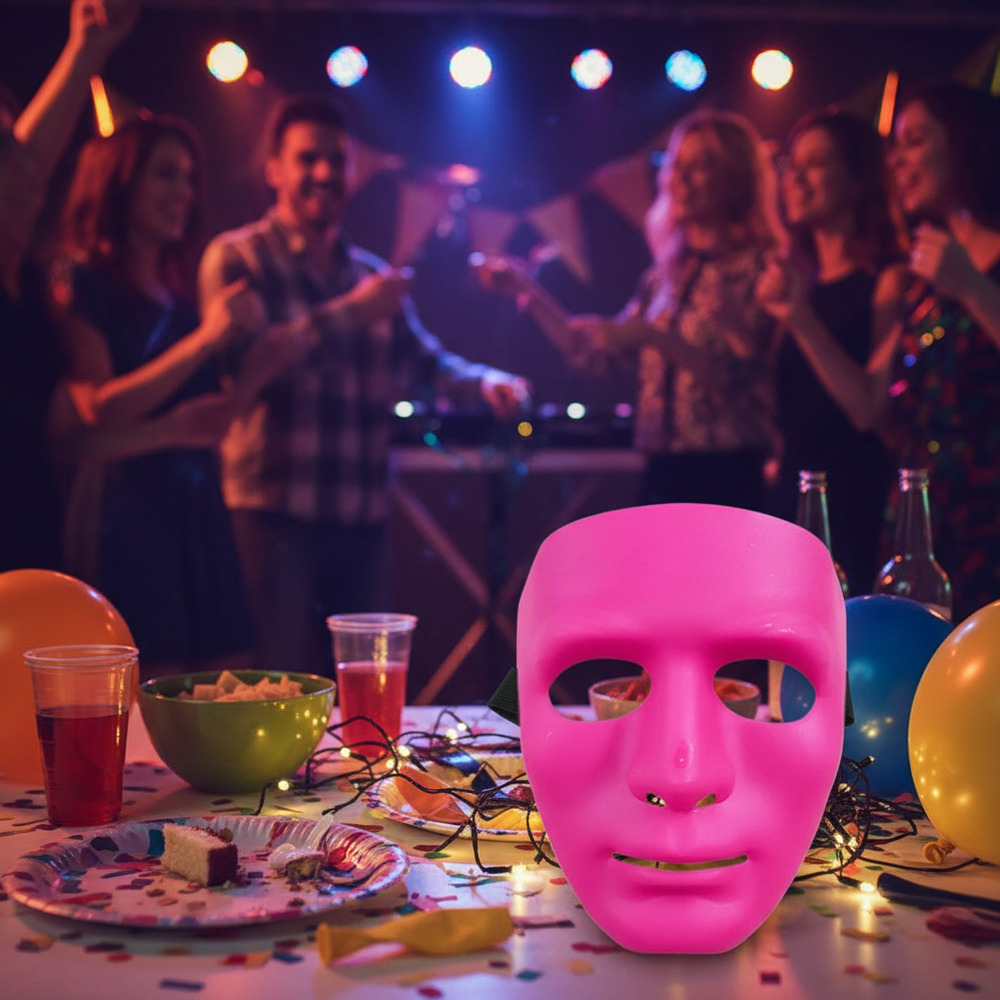 Mascaras Para Tu Disfraz Rostro Unicolor - Imagen 2