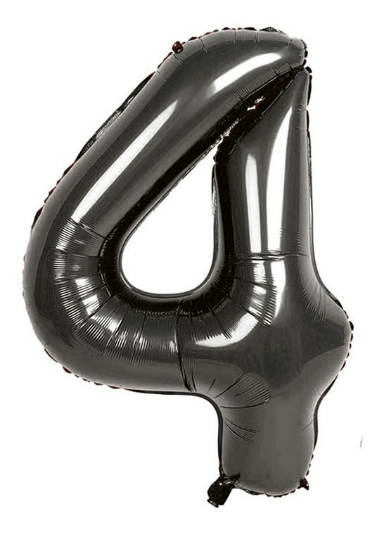 Globo En Forma De Numero - Altura - 76 Cm / Negro - Imagen 4