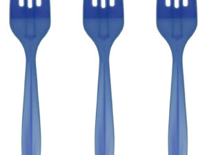 Pack 20 Uds Tenedor Plástico Unicolor Para Fiesta