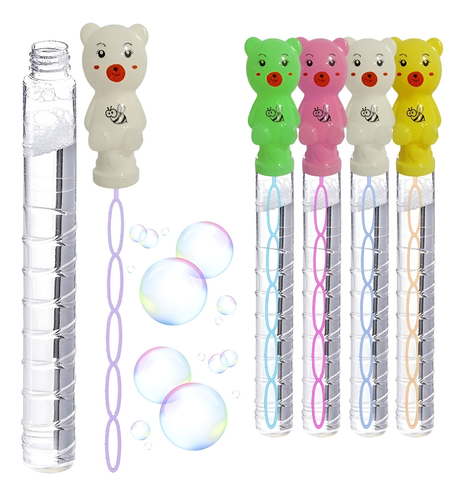 Pack 4 Burbujas De Varas / Juguete Para Niños / Burbujeros