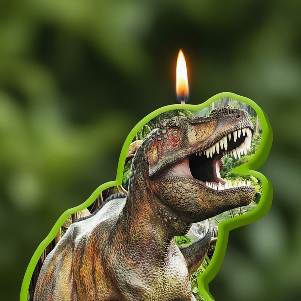 Vela 2d Dinosaurio Para Cumpleaños - Imagen 4