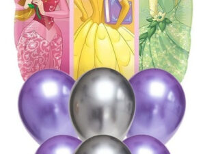 Set De Globos Decoración 7 Uds Personajes Princesas Disney