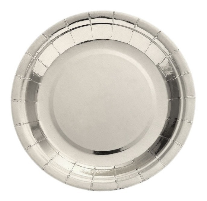 Pack 6 Uds Plato Grande Cartón / Diseño Color Metalizado - Imagen 10