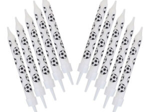 Vela Para Decoración De Torta / Motivo Futbol 10 Uds