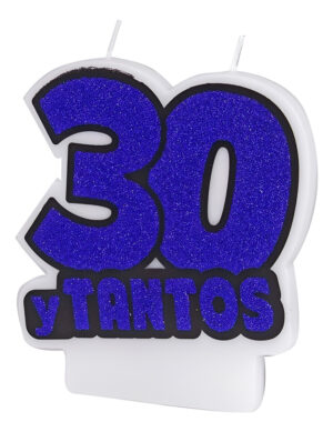 Vela Para Decoración De Torta 30 Y Tantos