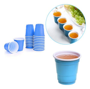 Pack 30 Uds Vasos Rojos Pequeños Desechables Tipo Shot Color Azul