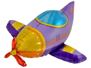 Globo Metálico Con Forma De Avión