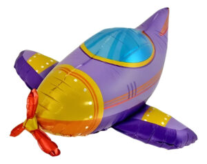 Globo Metálico Con Forma De Avión