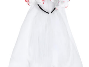 Cintillo Rosas Blancas Con Velo / Decoración Halloween / Tul