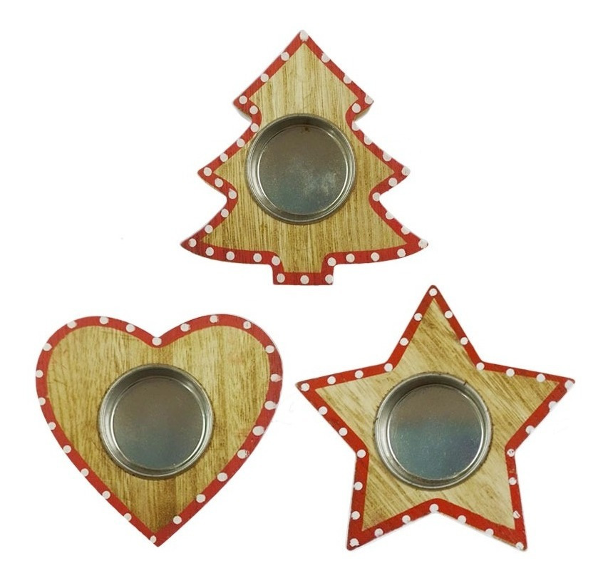 Porta Vela / Estrella / Corazón / Árbol / Decoración Navidad - Imagen 2