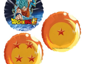 Pack 3 Uds Globos Metálicos Diseño Dragon Ball