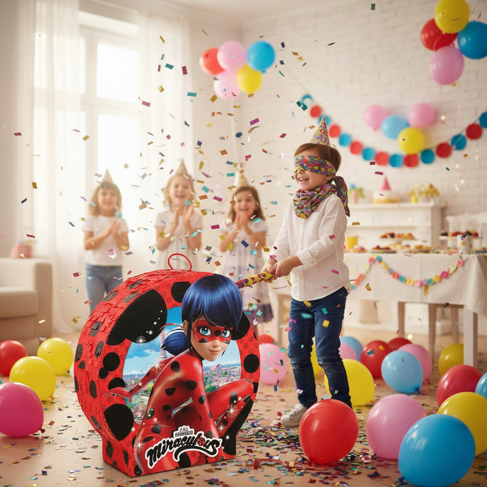 Piñata De Cumpleaños Miraculous Ladybug - Imagen 3