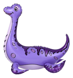 Globo Metálico 3d Figura Dinosaurio Plesiosauria