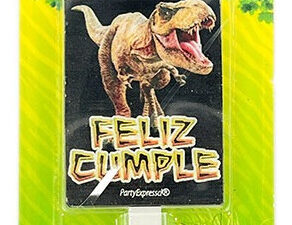 Vela Para Decoración De Torta Con Motivo Dinosaurio 2 D
