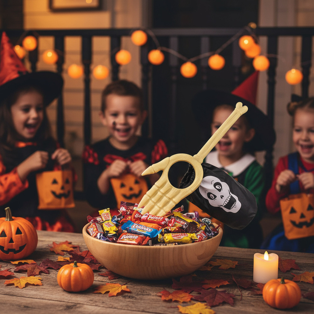 Bolsa Para Dulces Motivo Halloween Con Diseño Mano - Imagen 3