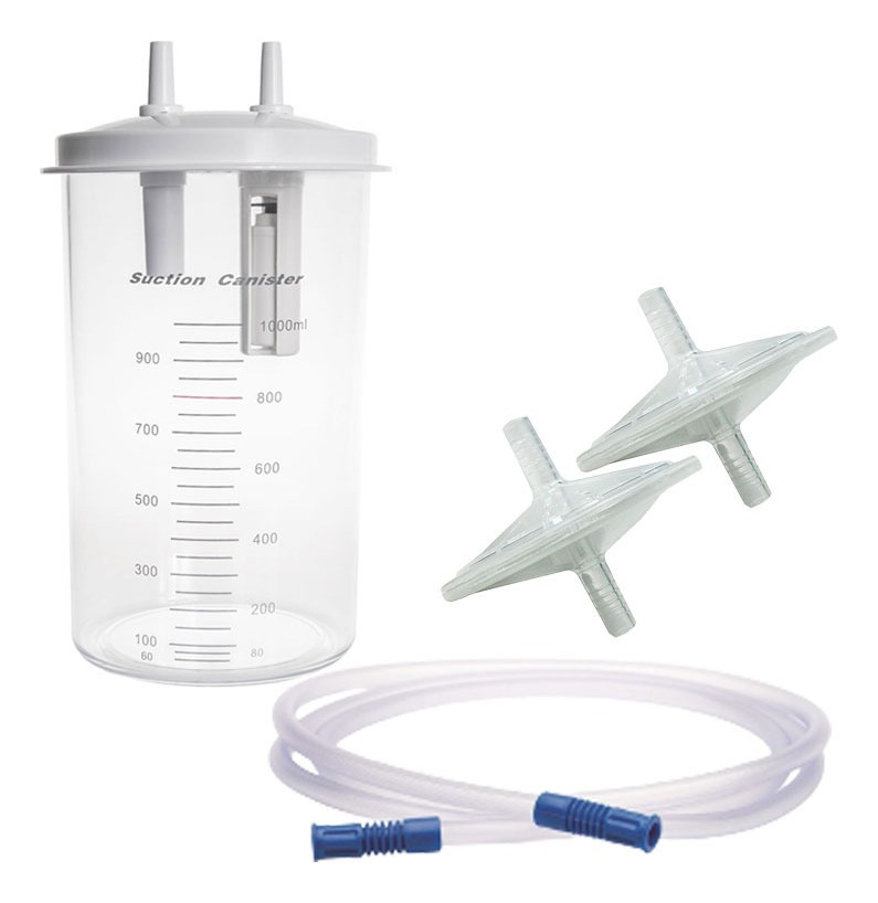 Set Frasco + Filtros + Manguera Para Unidad De Aspiración