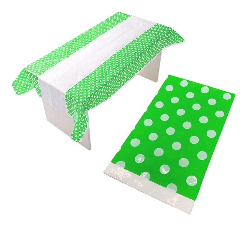 Mantel Plástico Para Decoración De Mesa Rectangular Puntos