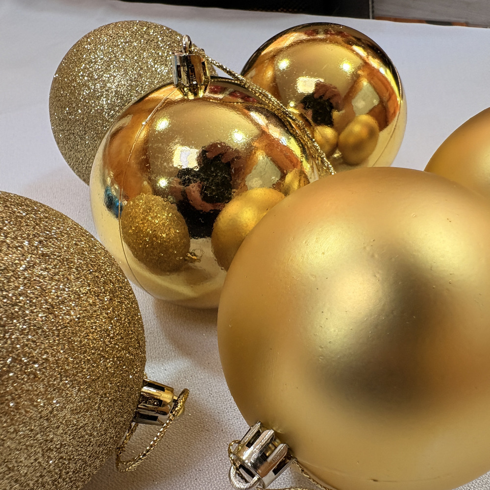 Adorno Arbol De Navidad Esferas Diseños 8cm Pack 6 Unidades - Imagen 3