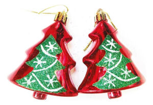 Adorno Arbol De Navidad Mini Árbol 9cm Pack 2 Unidades