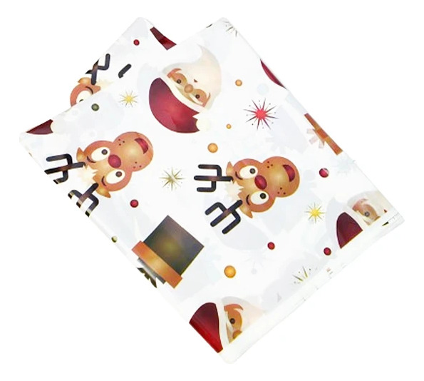 Mantel Plástico Para Decoración Rectangular Motivo Navidad - Imagen 2