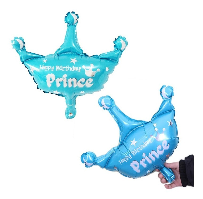 Globo Metalizado Mini Corona Happy Birthday - Imagen 2