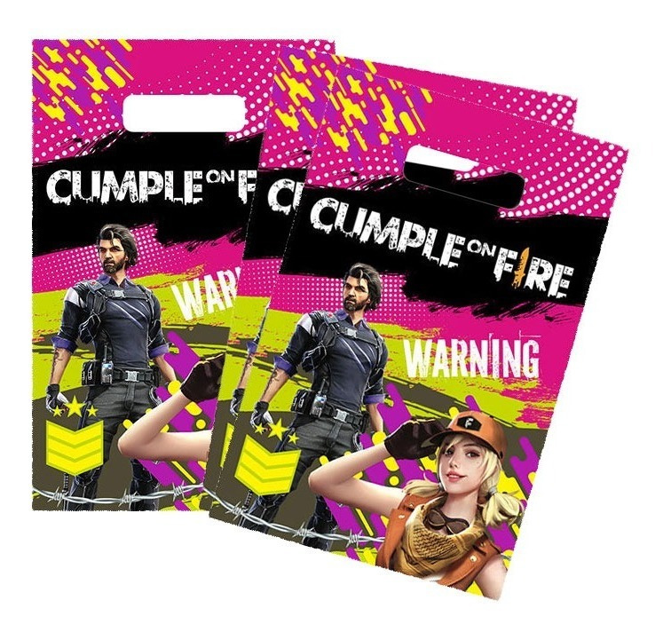 Bolsas Para Dulces Motivo Free Fire