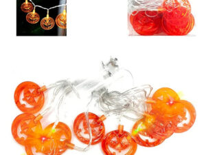 Guirnalda Con Luces 10 Uds Forma Calabaza Planas / Halloween