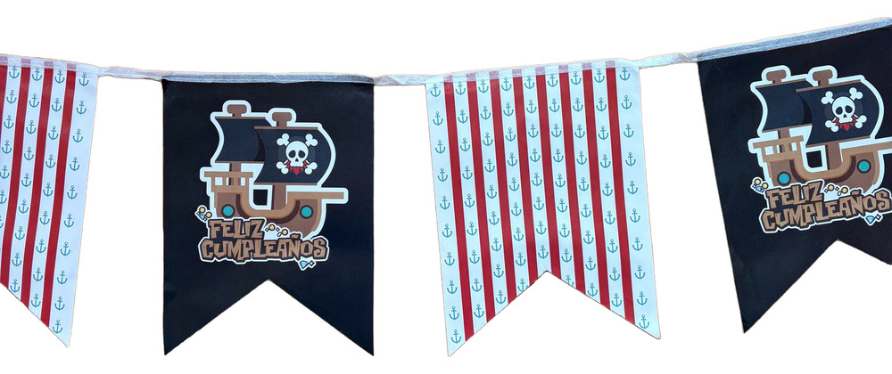 Guirnalda De Pirata Feliz Cumpleaños