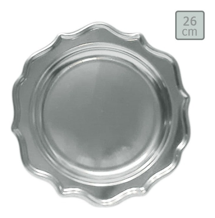 Pack 3 Uds Plato Grande / Diseño Bordes Con Siluetas - Imagen 8